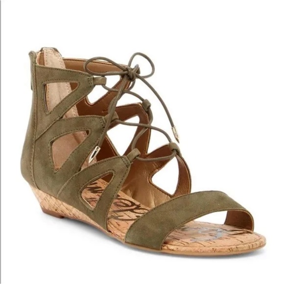 Sam Edelman Dean Miss Green Gladiator Sandals Size 8.5 - Picture 1 of 8